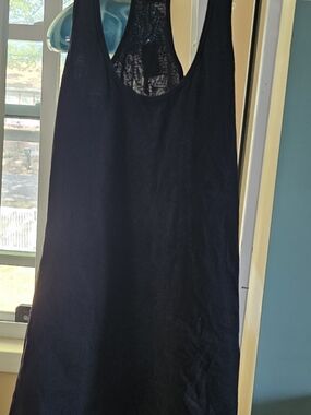 Black Racerback Tank Full Lace Back